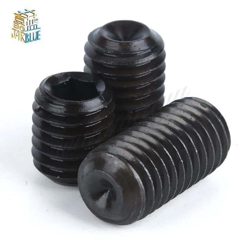 

(100pcs/lot) M2,M2.5,M3,M4 *L=3,4,5,6,8,10 alloy steel Grade 12.9 DIN916 high tensile cup point set grub screw