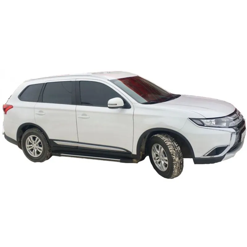 Боковые пороги(подножки) для Mitsubishi Outlander(+) Zaliv ELEGANS-MitOut201