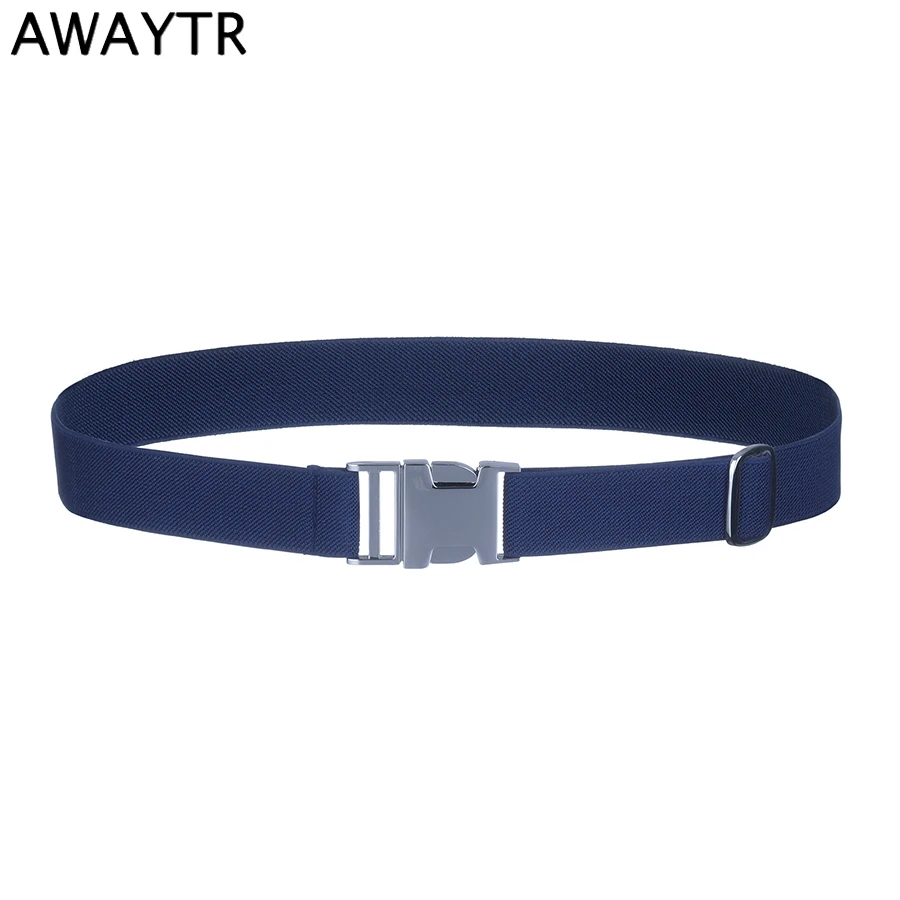 AWAYTR Новый тканевый ремень для детей автоматический с пряжкой из сплава мальчиков