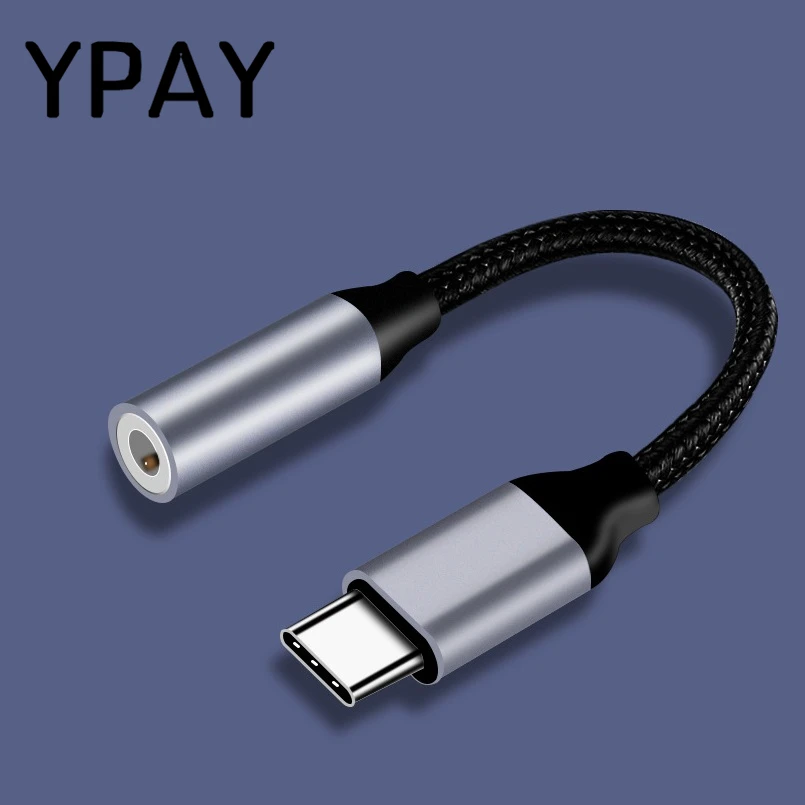 YPAY usb type C-jack 3,5 мм адаптер для наушников type-c конвертер для Xiaomi Mi 8 6 huawei Leeco Le Max 2 S3 Pro 3 аудио адаптер