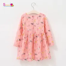 New Sweety Pink Owl Prints Children Summer Hollow Tulle Dress For Girls Dress Fancy Dress Costumes