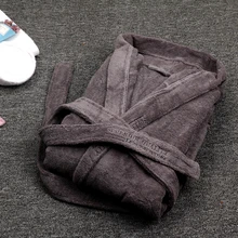 Мужской Халат с капюшоном Winrer, хлопковый плотный длинный белый флисовый халат, халаты, пижамы, одежда для сна размера плюс XXL, мужской Халат