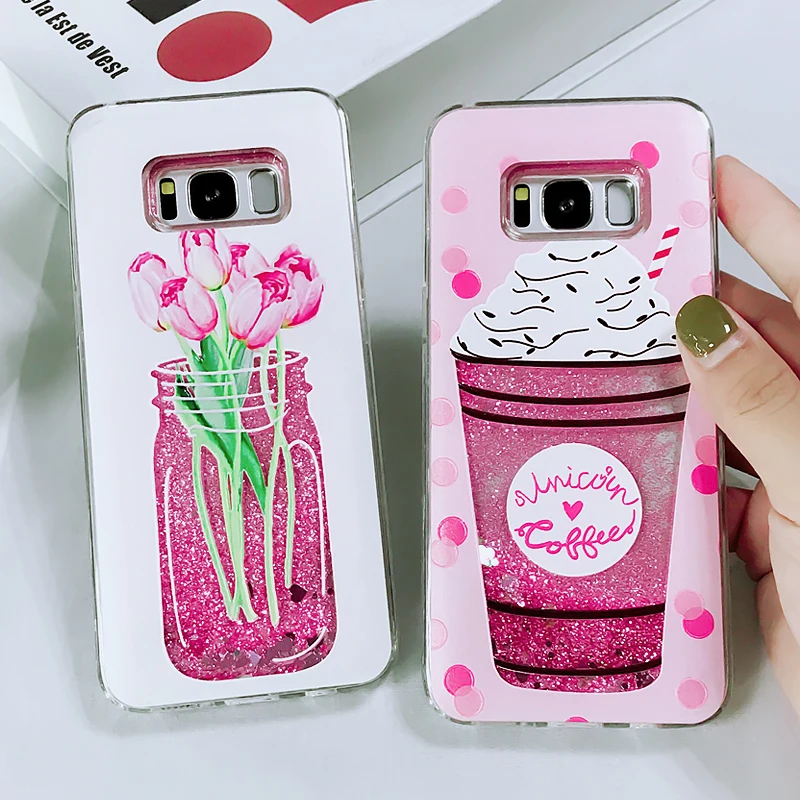

Liquid Glitter Case For Samsung Galaxy S8 S9 S10 Plus S7 Edge Note 9 TPU Cover For Samsung J5 J7 J3 A3 A5 A7 A8 2017 2016 2018