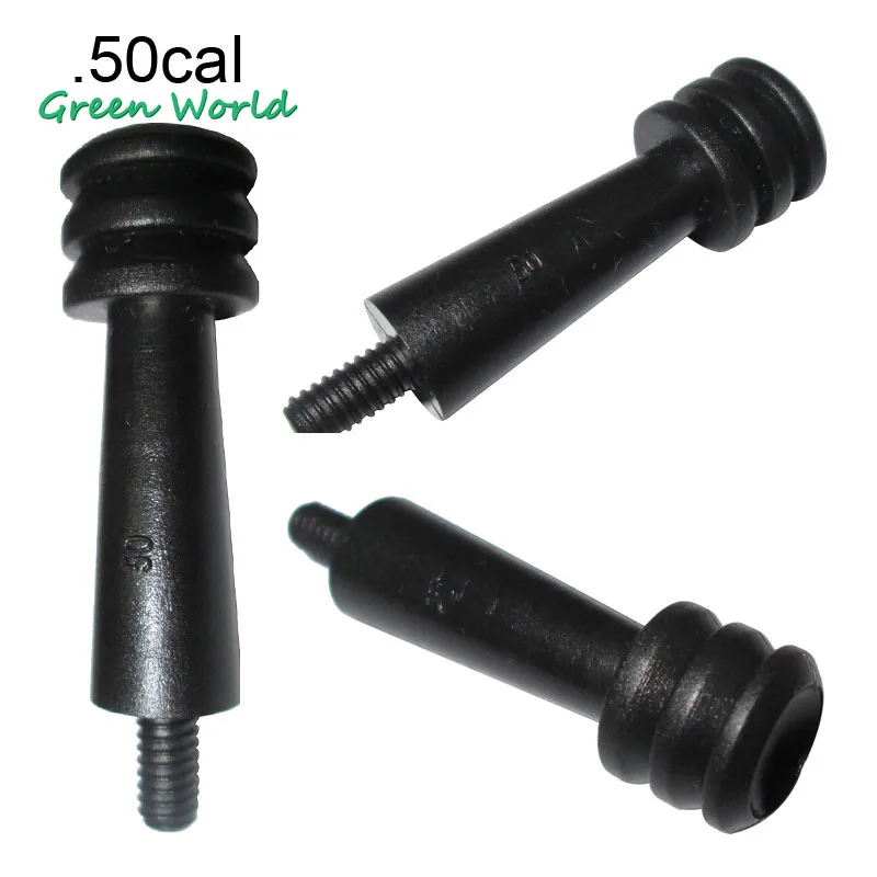 Green World 2pcs/lot .50cal Plastic Spear Pointed Jag,Gun Cleaning Jag Thread 8 32in Hunting