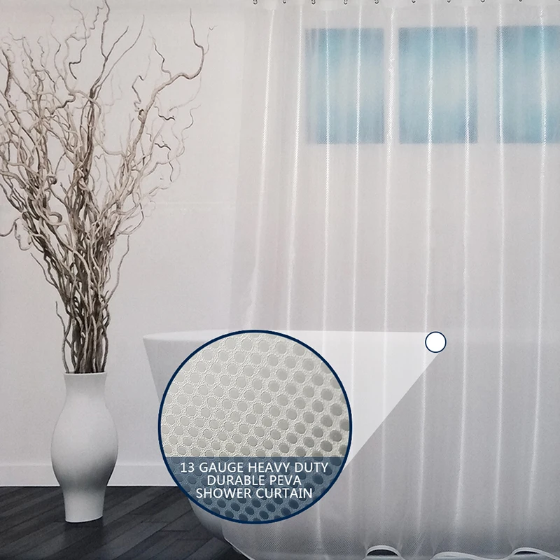 UFRIDAY уникальная занавеска для душа 3D круглая Водонепроницаемая плесень полупрозрачная PEVA занавеска для ванной для дома ванная комната Классическая