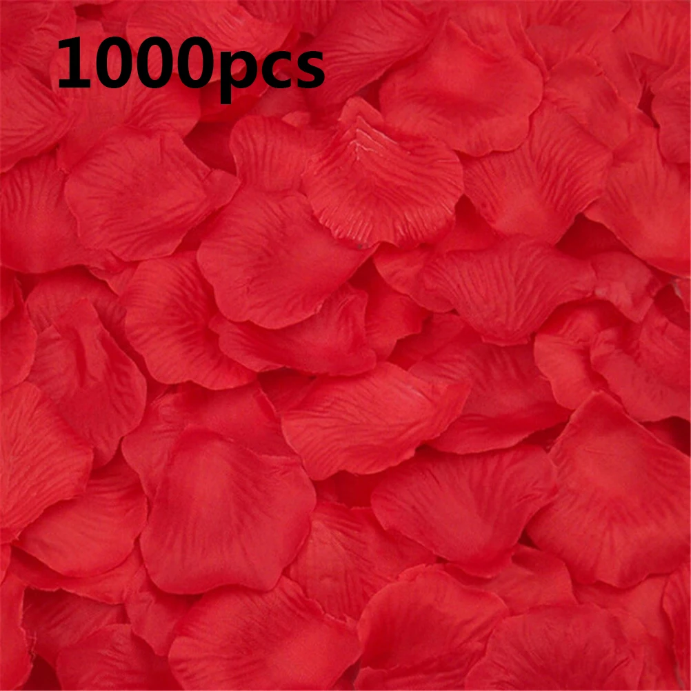 1000 шт. свадебные розы искусственные шелковые лепестки роз аксессуары|Лепестки
