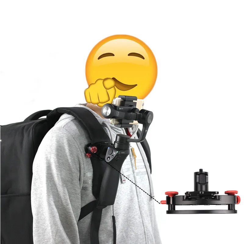 

Portable Backpack Chest Strap Belt Mount Attaching Clamp Retaining Clip for DJI OSMO(+) & OSMO Mobile Handheld Gimbal Camera