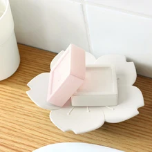 Портативный мыло в форме цветка коробка Ванная комната Душ мыльница хранения стеллажи