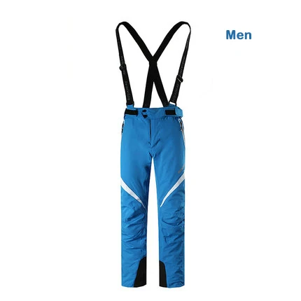 Royalway Для Мужчин's Кальсоны катания на лыжах лыжный Кальсоны сноубординга Высокое качество Открытый ветрозащитный дышащий непромокаемые брюки#4516 - Цвет: MEN BLUE