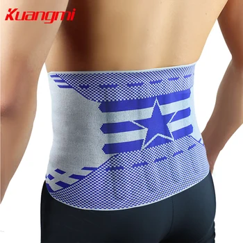 

Kuangmi 1 PC Breathable Elastic Fitness Waist Support Waist Protection Belt Lumber Shaper Slimming belt with Four Steels