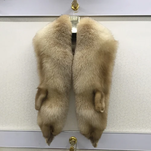 red fox fur Роскошное высококачественное пончо с лисьим мехом, шарф, женское пончо с натуральным лисьим мехом, зимние тёплые шарфы, натуральный мех, шаль - Цвет: red fox fur
