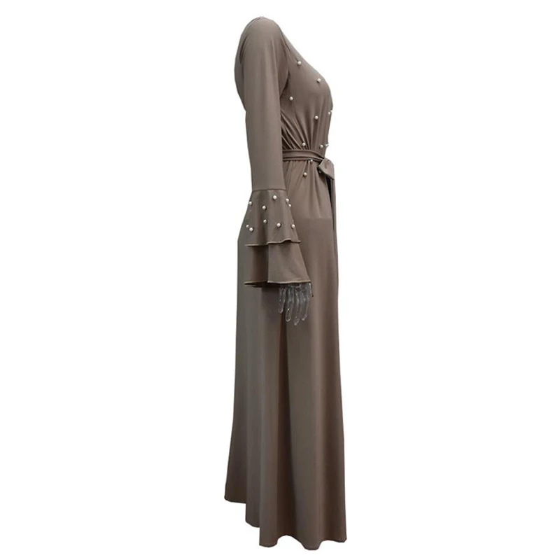 Халат Femme abaya Дубайский Мусульманский платье хиджаб Абая для женщин марокканский