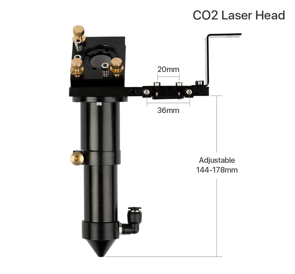 Cloudray CO2 набор лазерной головки/диаметр зеркала 30 и диаметр объектива 25 FL 63,5 и 101,6 интегративный держатель