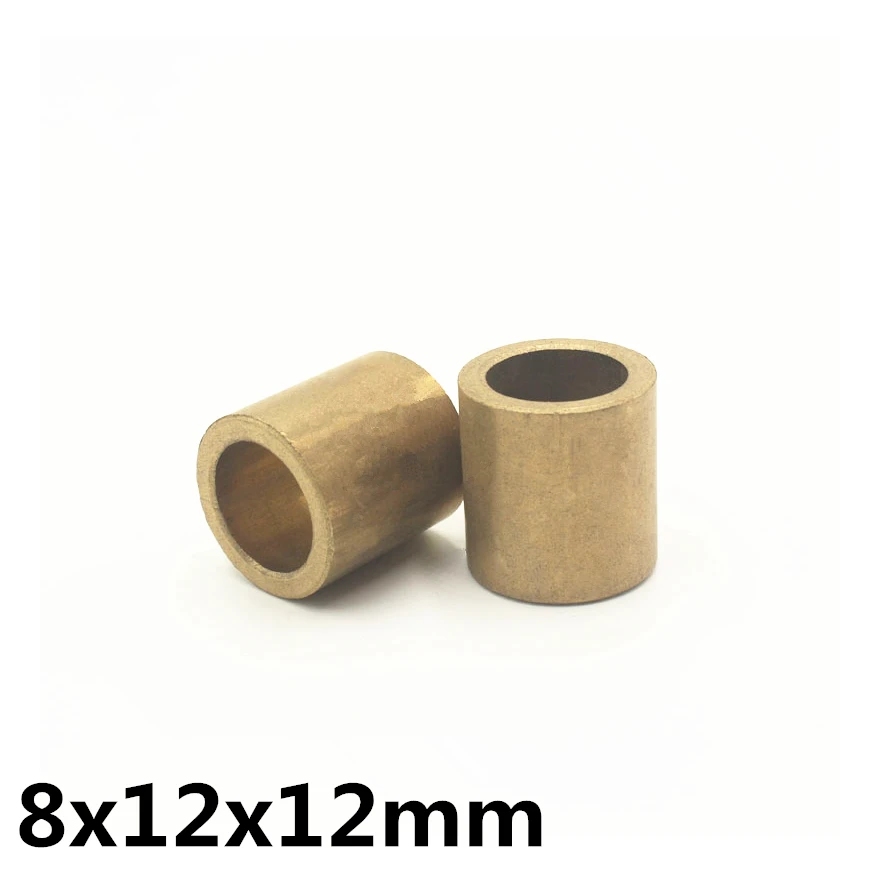 

10pcs 8x12x12 mm FU-1 Powder Metallurgy oil bushing porous bearing Sintered copper sleeve 081212