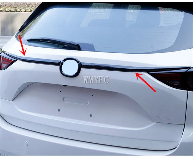 

Chrome Rear Trunk Lid Cover Tailgate Boot Back Door Trim Molding Garnish Strip Protector For Mazda Cx-5 Cx5 2nd Gen KF 2017 2018