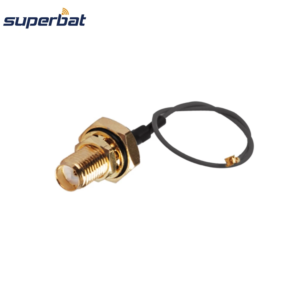 

Pigtail cable SMA bulkhead Jack with O-ring to IPX/UFL Right AngleJack Antenna Feeder cable assembly cable 1.37 15cm