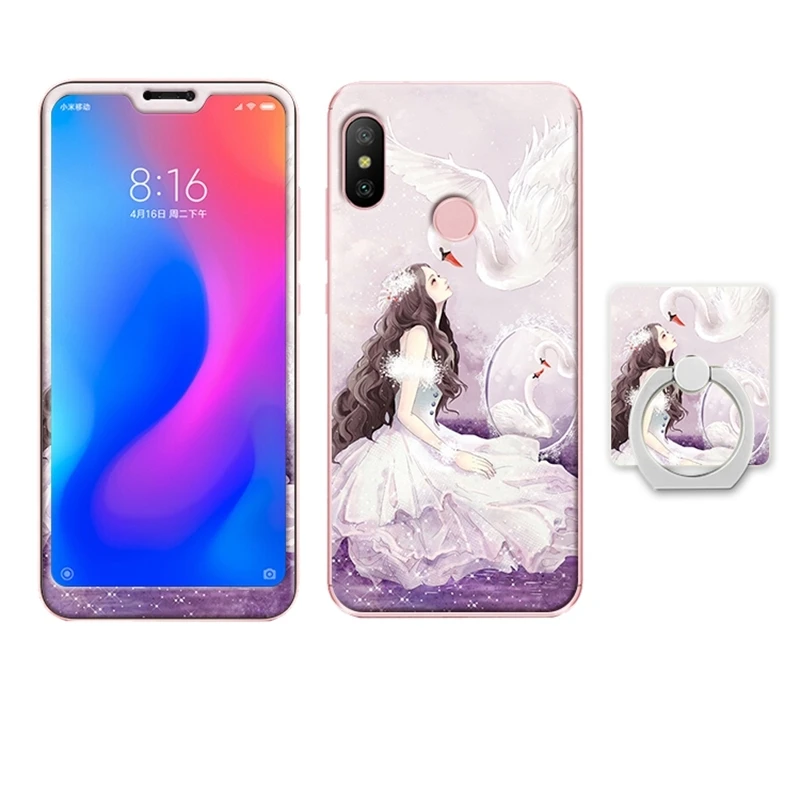 Xiaomi redmi 6 pro redmi 6 redmi 6a mi A2 lite glass case cover  (5)