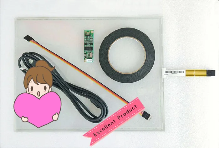 Комплект 5-проводной USB-панели для 15-дюймового сенсорного экрана | Компьютеры и