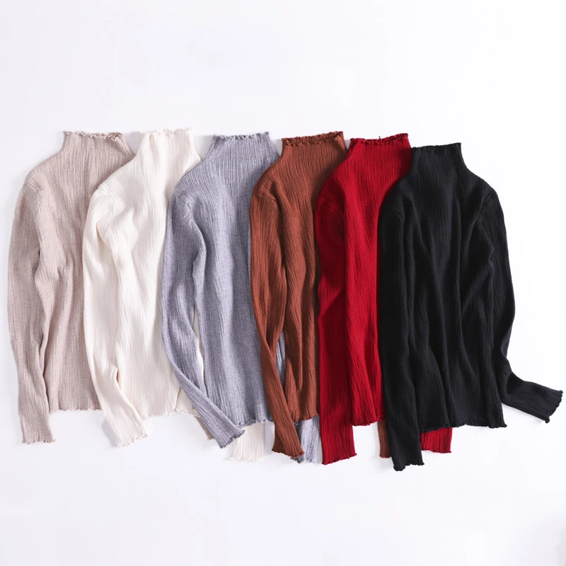 Women Knitted Sweater Sweet High Elasticity Slim Fitness Female Jumper 2019 New Design Pullover | Женская одежда