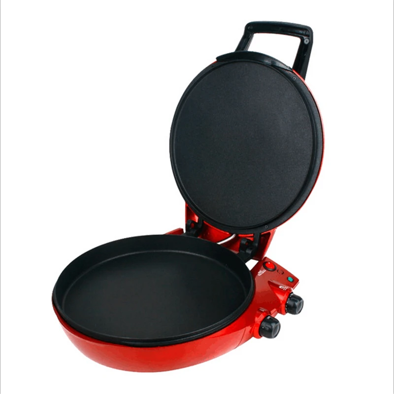 

220V/1650W Multifunction Frying Pan Suspension Electric Crepe Pizza Maker Double Side Heating Red Electric Kettles