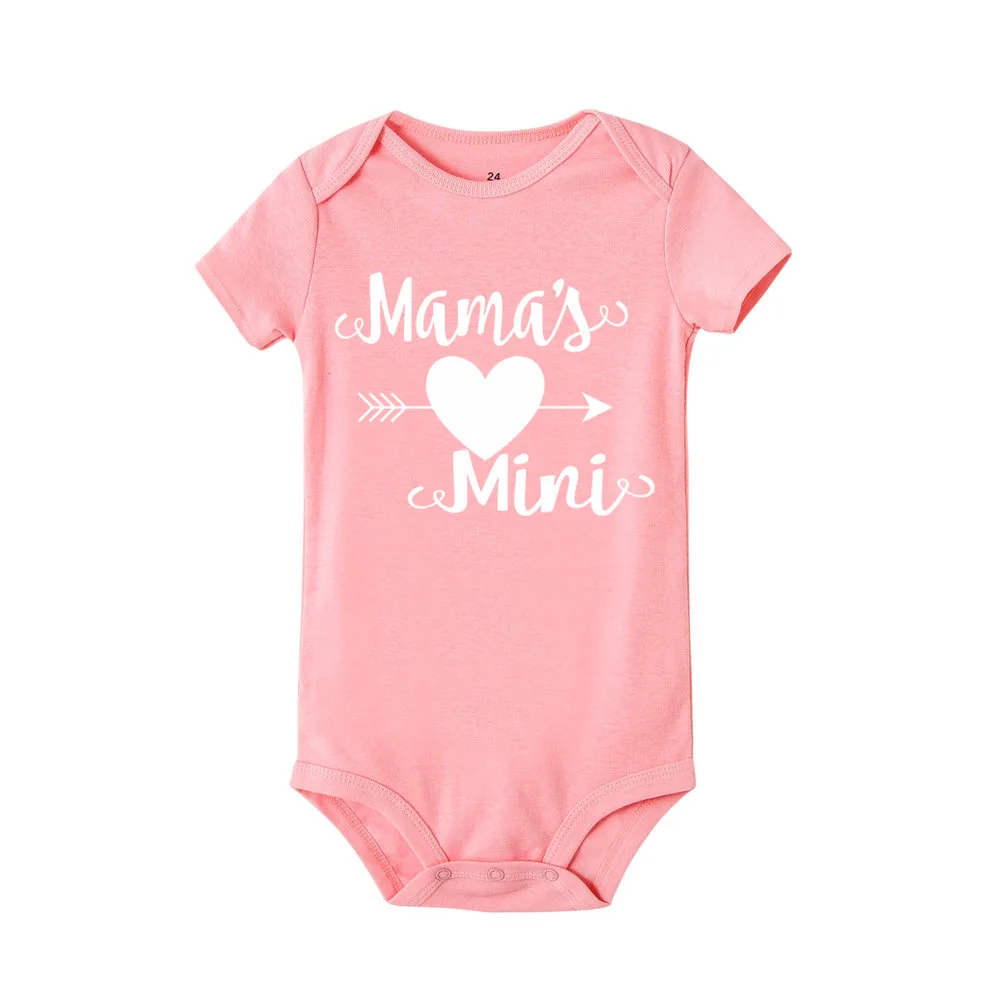 

Mama's Letter Cute Funny Body Baby Bodysuit Short Sleeve 100% Cotton Soft Kids Girl Boy Summer Clothes Newborn Girls Clothing