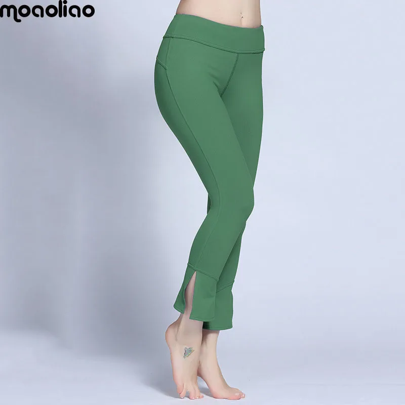Flare pants dance yoga pants Women Sport Yoga Pants High Waist Elastic Running Fitness Slim Gym