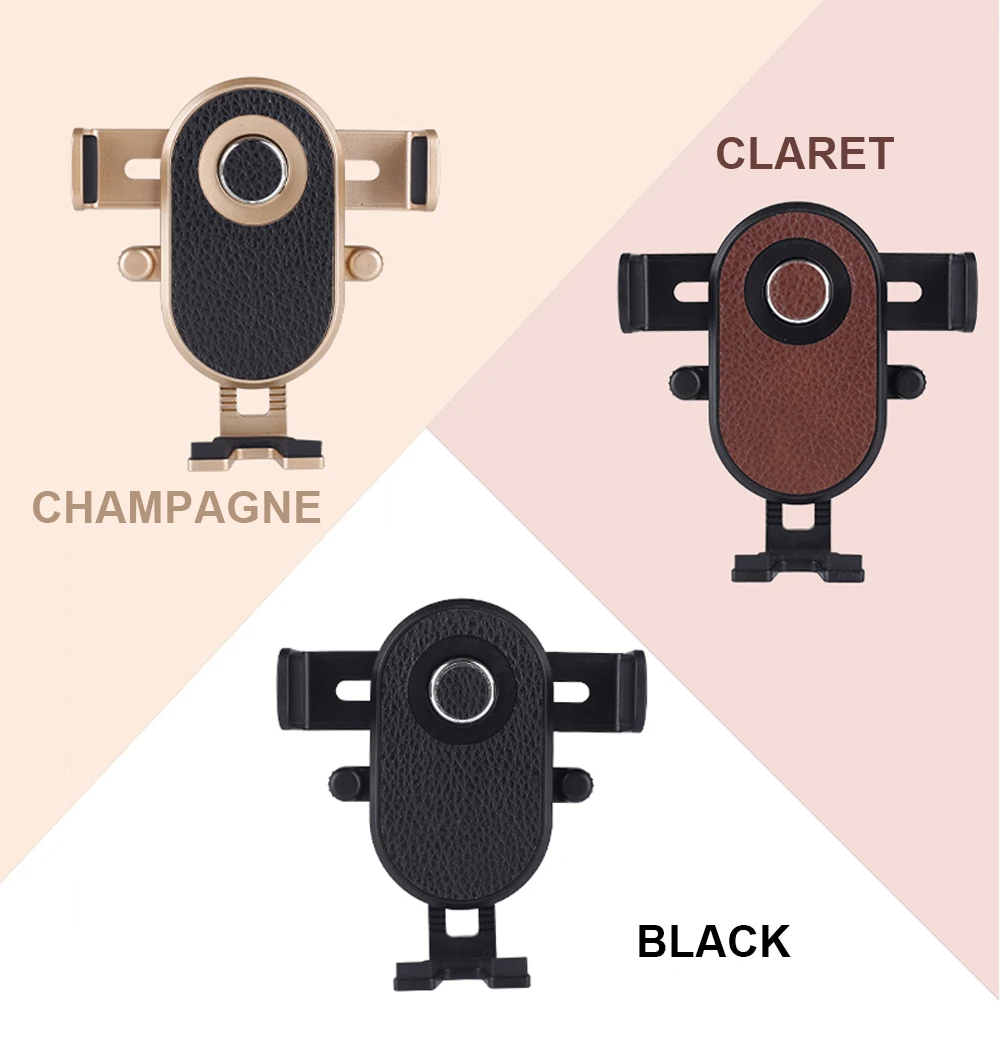 Ascromy Air Vent Phone Holder Car Mount Cradle for IPhone 7 Plus 8 X Samsung Xiaomi Pocophone F1 Mi8 Support Smartphone Voiture (6)