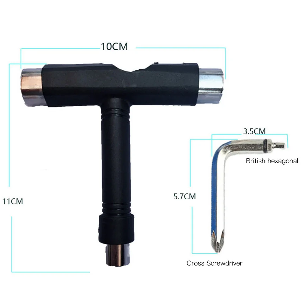 T-тип скейтборд ремонтный ключ аксессуар портативный полуавтоматический ремонт инструмент T отвертка винтовое соединение инструмент