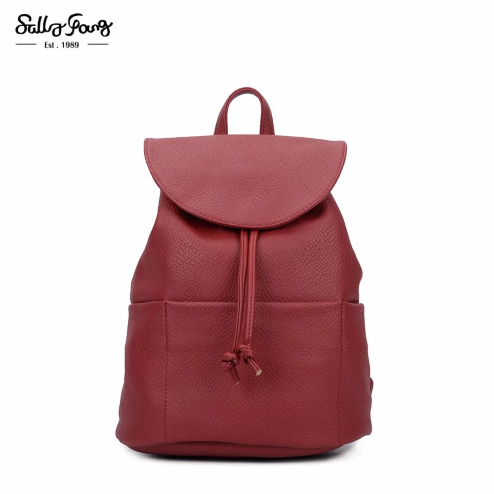 2017 Sally Young Fashion Women Bags Bolsa Feminina Solid women Backpacks WDS342