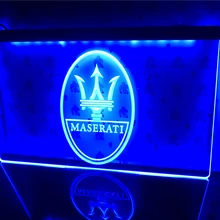 D139-Maserati ремонт автомобилей дисплей светодиодный светильник знак