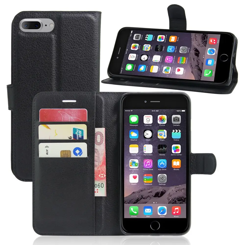 Luxury Wallet Flip Case For iPhone 4S 5 5s se 6 6s 6plus 6splus 7 7s