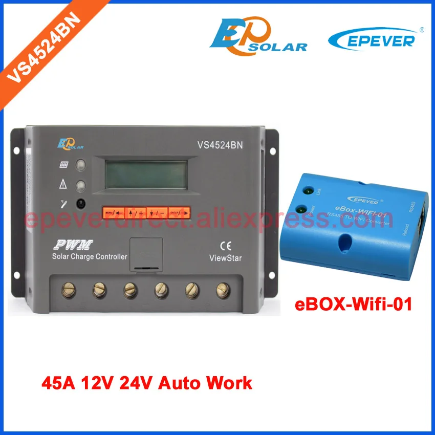

Wifi BOX adapter for EPEVER Solar controller conect mobile phone APP use EPSolar regulator New series VS4524BN 45A