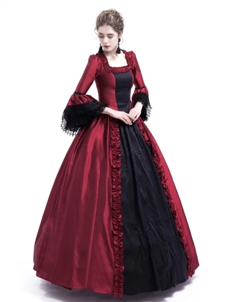black-and-red-marie-antoinette-gothic-victorian-ball-gown
