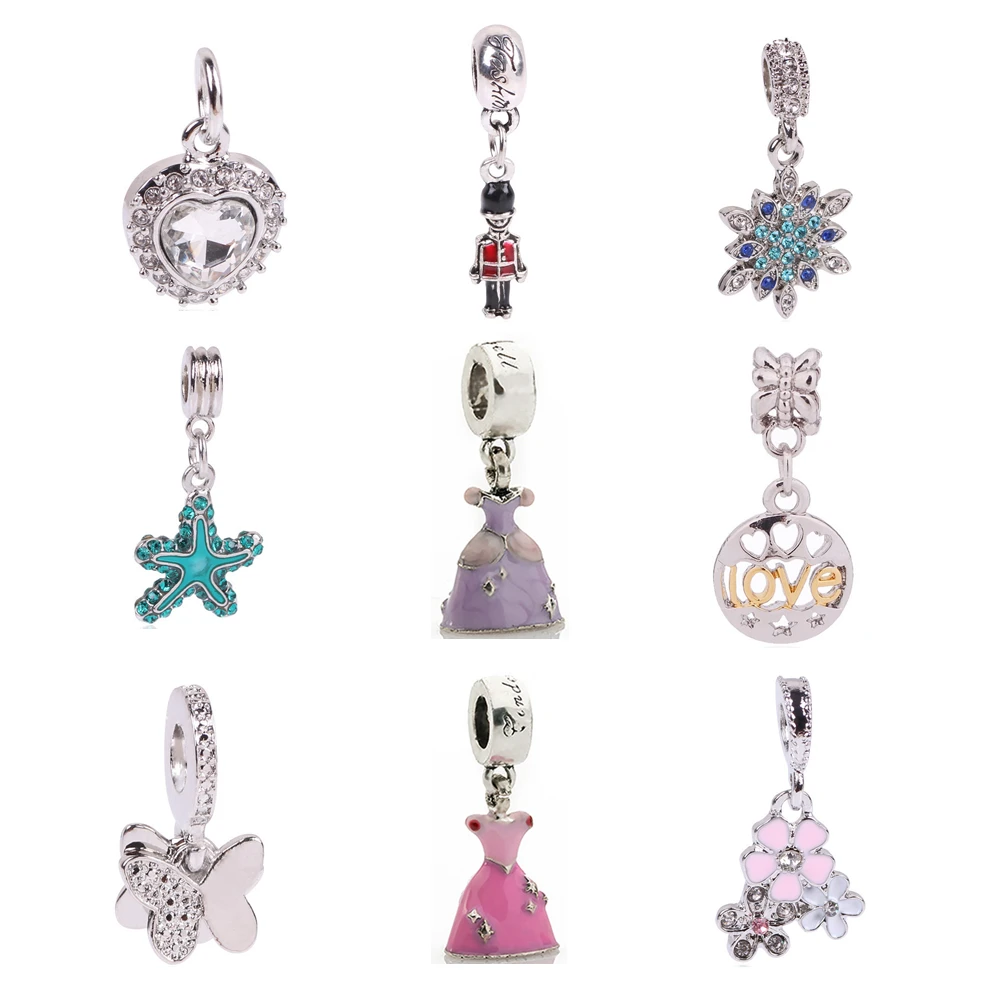 

New Love Women 1Pc Silver New European Red Motorcycle Charms Fashion Style Beads Fit Pandora Bracelets Bangles DIY Fitting