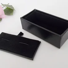 Новое поступление Акция! Черный прямоугольник маленькие запонки коробка 1 шт 8x4x3 см размер бумажный материал Подарочные коробки для мужчин