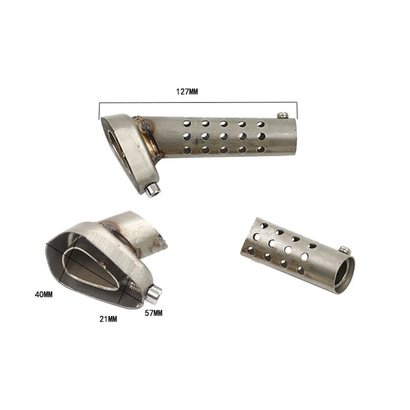 

1 Pcs Exhaust Moto Bumper Insert Deflector Can DB Killer Silencer Noise Eliminator Adjustable Length 127mm For Muffler Pipe