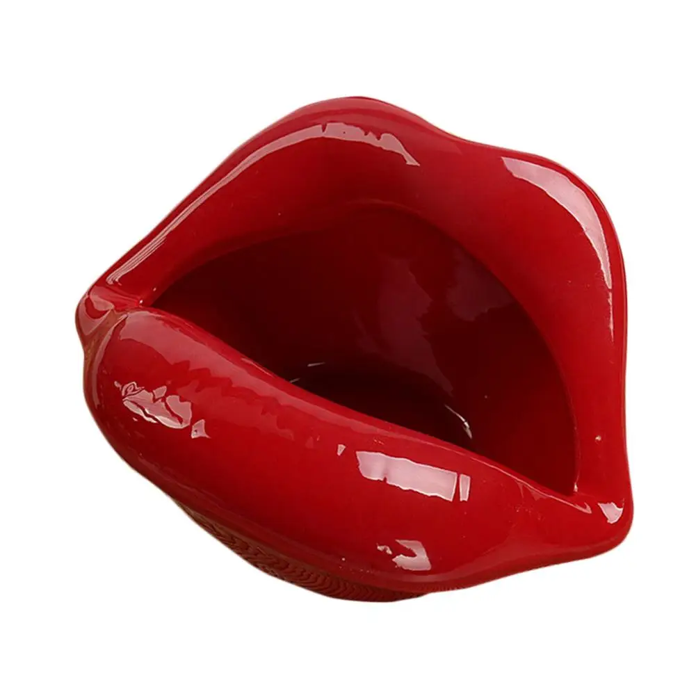Cute Cartoon Ashtray Lips Ceramic Smoke Hull Creative Personality