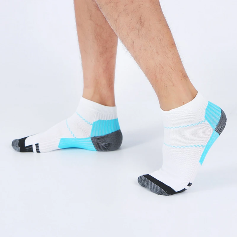 3 пары компрессионных носков для мужчин и женщин, подошвенные модные носки, Анти-усталость, массаж лодыжки, носки каблуки шпоры, короткие