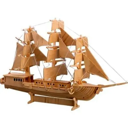 LeadingStar 3D Wooden Puzzle European Sail Boat Model Educational Jigsaw Toy for Children zk25 | Игрушки и хобби