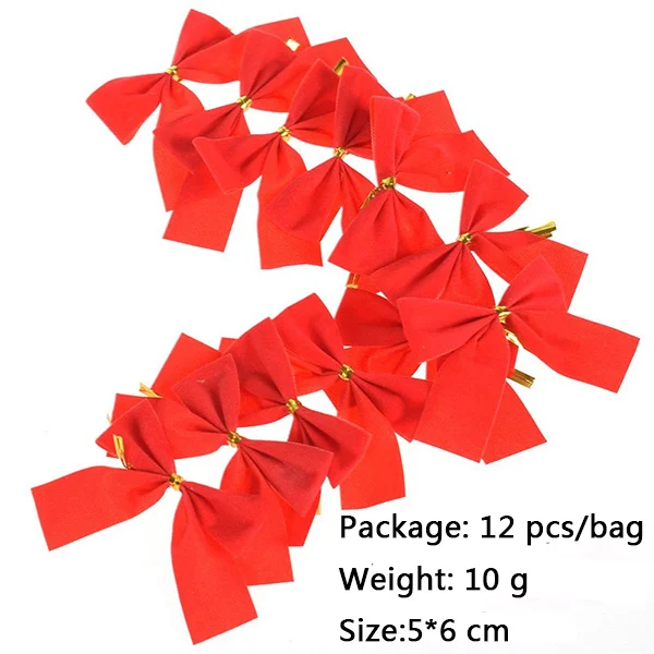 12pcs Pretty Gold Bowknots Christmas Ornament Tree Decoration Party Bowknots Baubles New Year Xmas Christmas Decoration For Home 12pcs Pretty Gold Bowknots Christmas Ornament Tree Decoration Party Bowknots Baubles New Year Xmas Christmas Decoration For Home