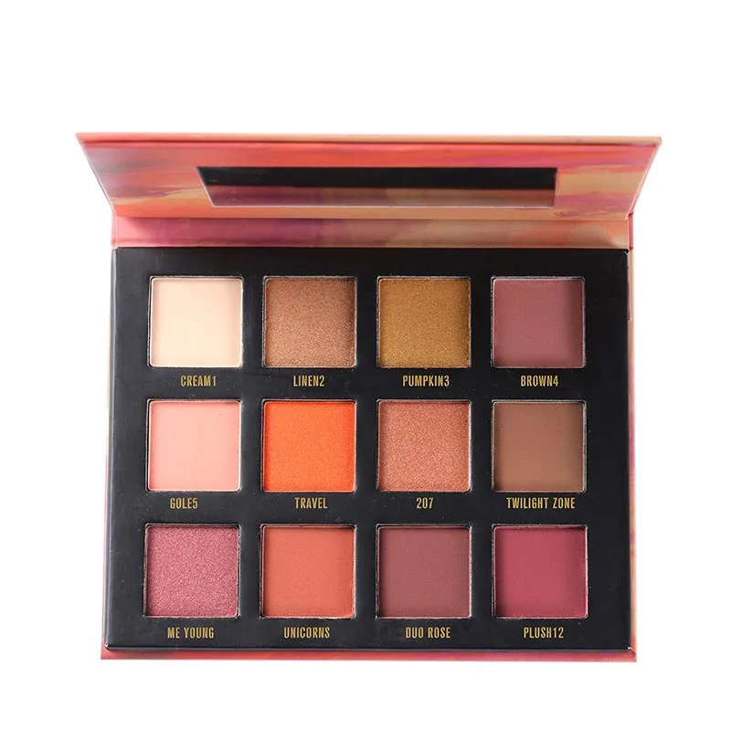 Matte Pigment Glitter Eyeshadow Palette Shimmer Warm Color Eye Shadow Palettes Eyes Makeup Set |