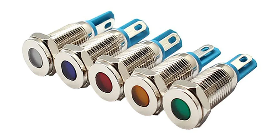 12v 24v led metal indicator light