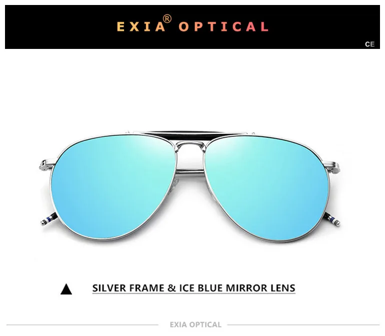 Очки с синими зеркальными линзами мужские классические солнцезащитные очки Индивидуальные рецептурные линзы KD-49 серии