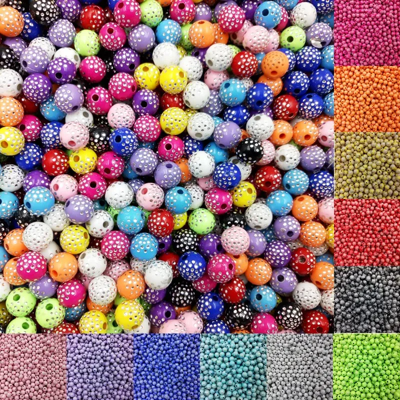 

Sale LNRRABC 100 piece/lot 8mm Bright Shiny Round Acrylic Loose Spacer DIY Beads For Jewelry Findings Jewelry making Bracelet