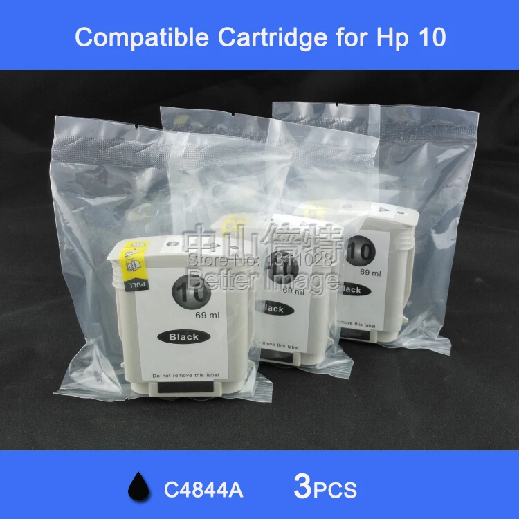 

INK WAY 3 Pack Black Compatible Ink Cartridge for HP 10 XL C4844A suitable for HP Business Inkjet 1000 1100 1100D 1100Dtn etc.