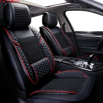 

Car Believe leather car seat covers For peugeot 206 407 508 308 301 3008 2017 205 106 307 207 car accessories seat covers