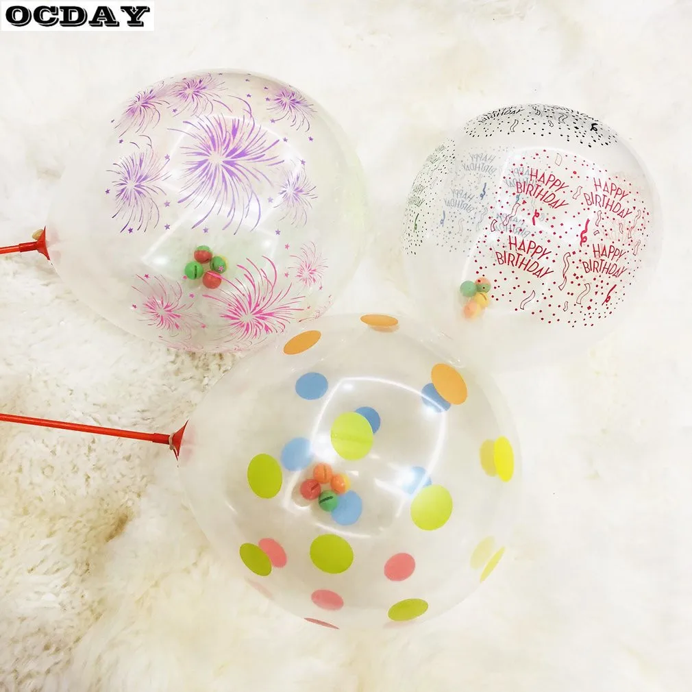 20 шт. цвет ful надувные игрушки маленький колокольчик воздушный шар случайный цвет смешной шары с принтами День рождения фестиваль Свадьба