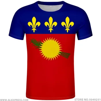 

GUADELOUPE t shirt diy free custom made name number glp t-shirt nation flag gp country french college print photo logos clothing