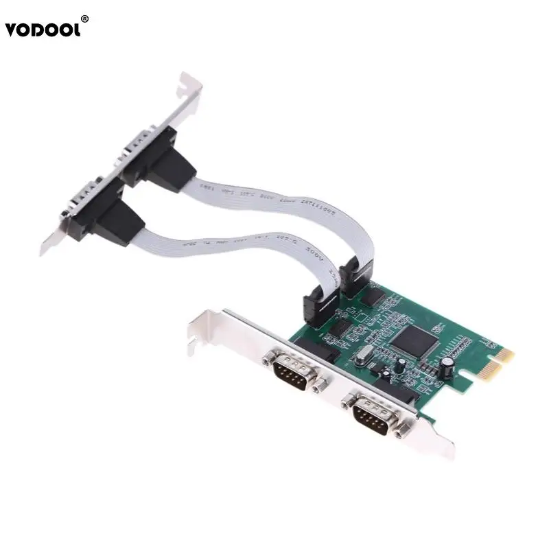 

VODOOL PCI Express PCI-E To 4 Serial Port Expansion Card RS232 Interface Adapter Card With Long Cable CD Driver For Printer PC