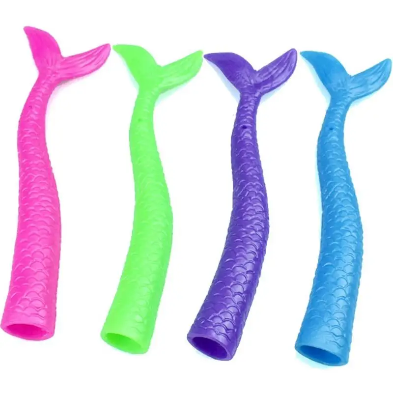 

1pc New Creative Mermaid Finger Puppets Story Time Kids Funny Toys TPR Animal fish tail Hand Puppet Gloves novel toys